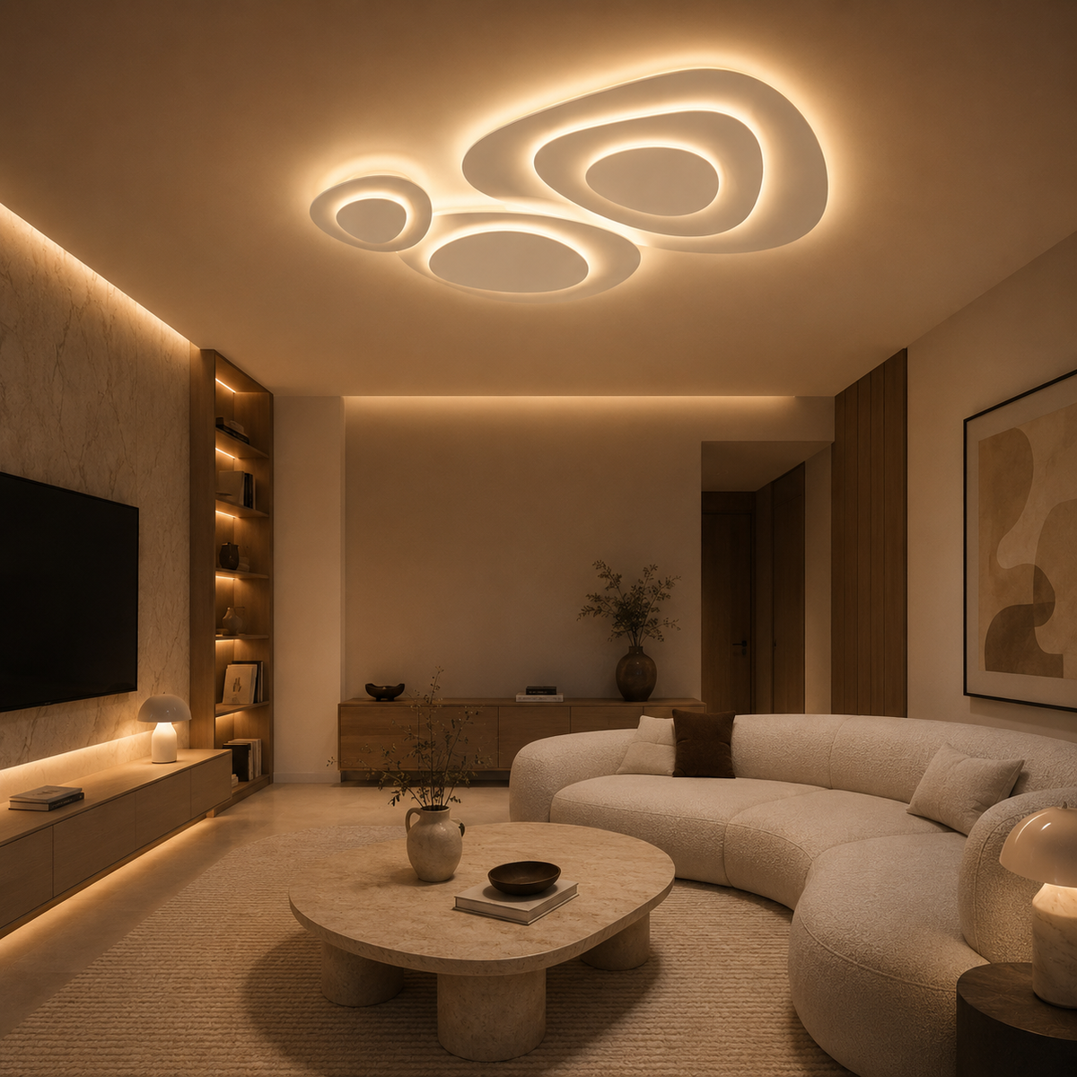 Plafonnier Nuage – Plafonnier LED moderne minimaliste