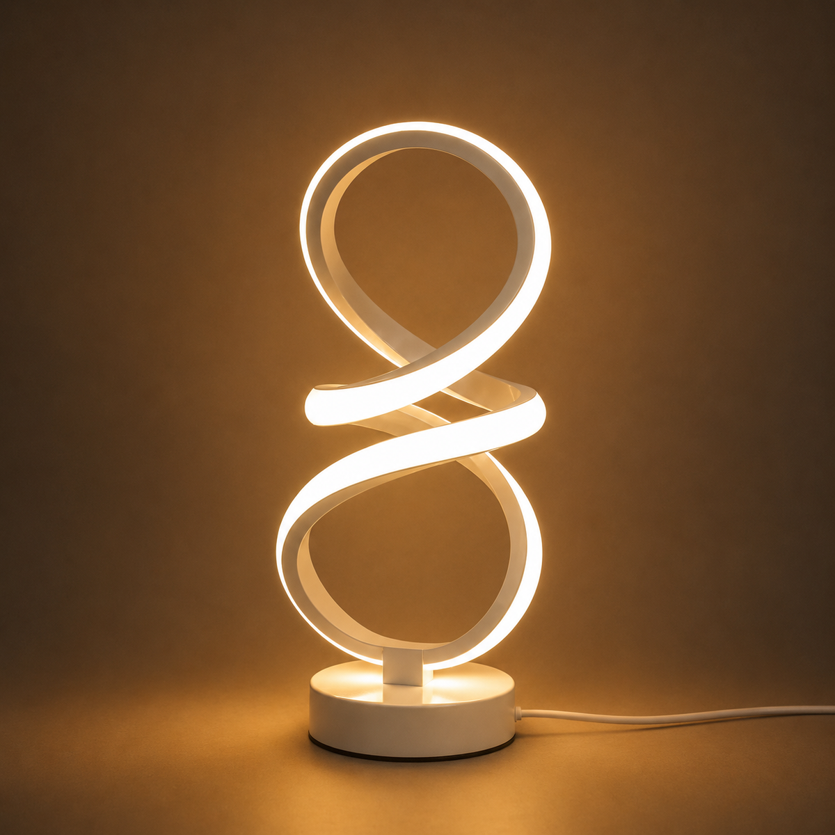 Lampe Spirale – Lampe de table LED moderne