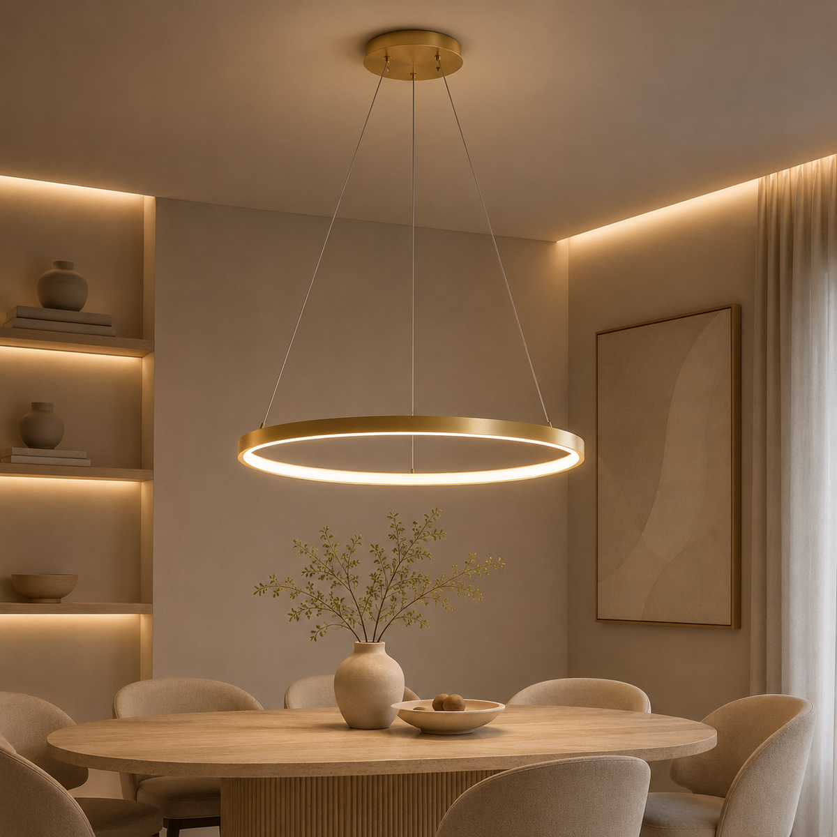 Suspension Halo – Suspension LED circulaire moderne