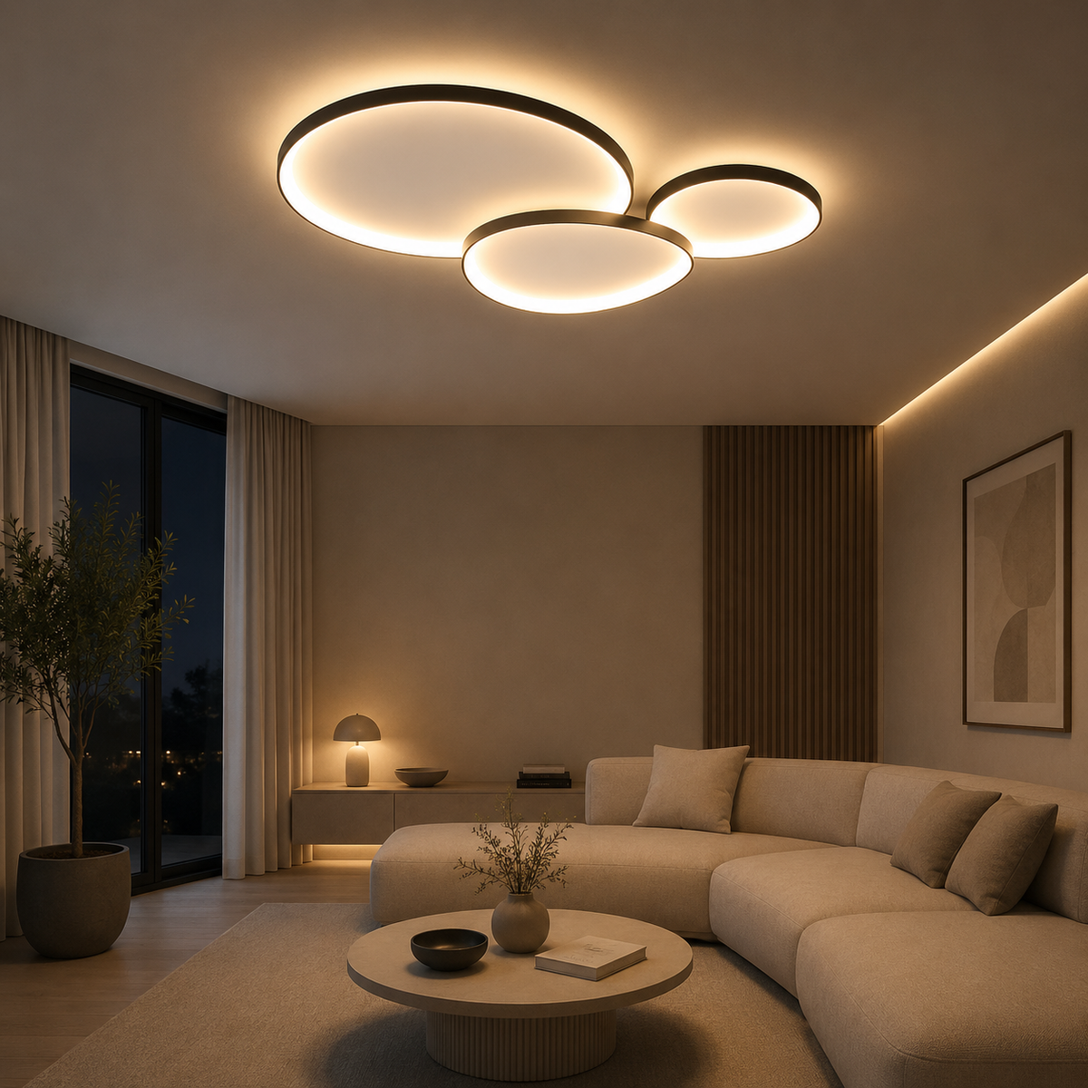 Plafonnier Nova – Plafonnier LED moderne minimaliste