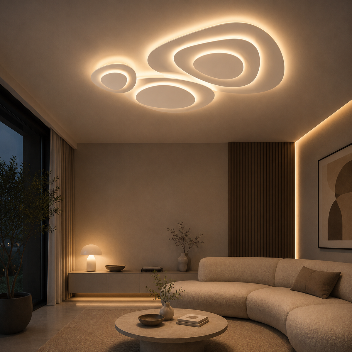 Plafonnier Nuage – Plafonnier LED moderne minimaliste