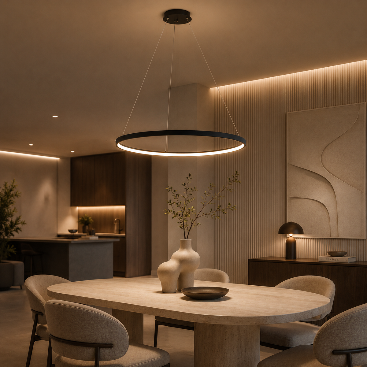 Suspension Halo – Suspension LED circulaire moderne